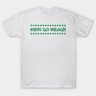 Erin Go Bragh Hearts and Shamrocks T-Shirt